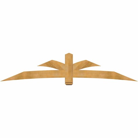 Ekena Millwork Davenport Rough Sawn Timber Gable Bracket, Western Red Cedar, 108"W x 22"H x 4"D x 6"F, 5/12 Pitch GBW108X22X0406DAV00RWR